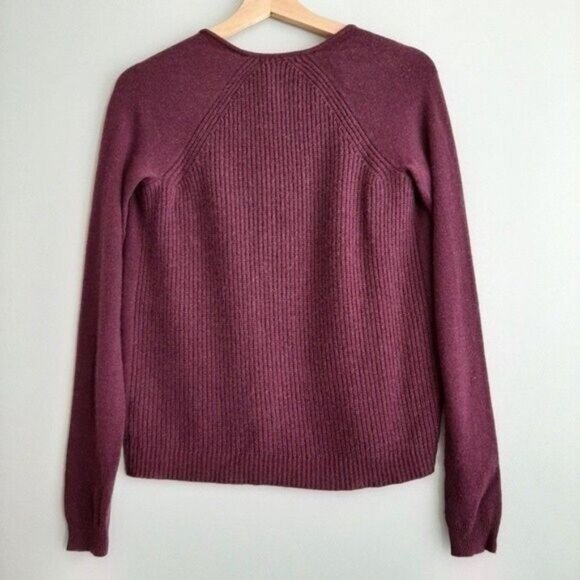 GAP 100% Cashmere Soft Open Front Cardigan Sweater Purple Sz XS - Picture 6 of 10
